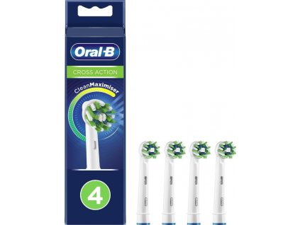 Oral-B CrossAction náhradní hlavice, 4 kusy, bílé