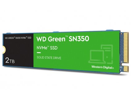 WD GREEN SSD NVMe 2TB PCIe SN350, Geb3 8GB/s, (R:3200/W:3000 MB/s)