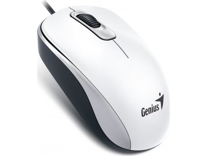 GENIUS myš DX-110, drátová, 1000 dpi, USB, bílá
