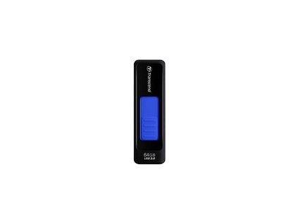 TRANSCEND Flash Disk 64GB JetFlash®760, USB 3.0 (R:80/W:25 MB/s) černá/tmavě modrá