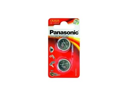 PANASONIC Lithiová baterie (knoflíková) CR-2025EL/2B  3V (Blistr 2ks)