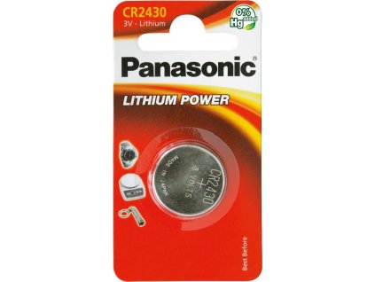 PANASONIC Lithiová baterie (knoflíková) CR-2430EL/1B  3V (Blistr 1ks)