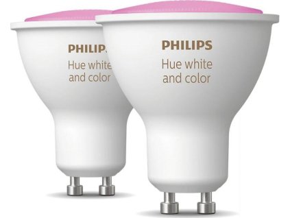 PHILIPS Hue White and Color Ambience, 2x žárovka, 5,7 W RGB DIM GU10