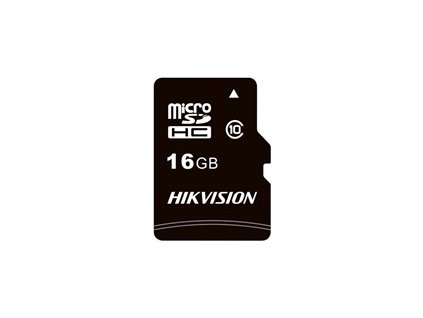 HIKVISION MicroSDHC karta 16GB C1 (R:92MB/s, W:10MB/s) + adapter