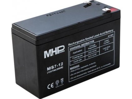 Pb akumulátor MHPower VRLA AGM 12V/7Ah (MS7-12)