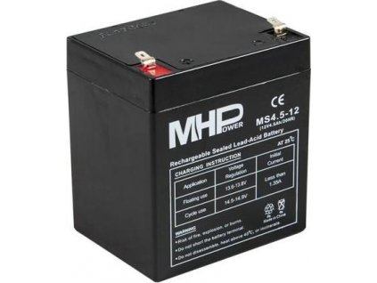 Pb akumulátor MHPower VRLA AGM 12V/4,5Ah (MS4.5-12
