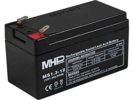 Pb akumulátor MHPower VRLA AGM 12V/1,3Ah (MS1.3-12