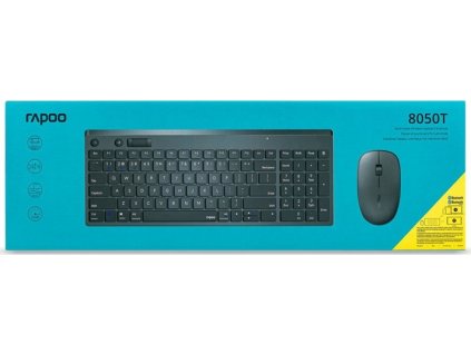 RAPOO set klávesnice a myš 8050T Multi-mode Wireless Desktop Combo Set
