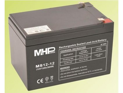 Pb akumulátor MHPower VRLA AGM 12V/12Ah (MS12-12)