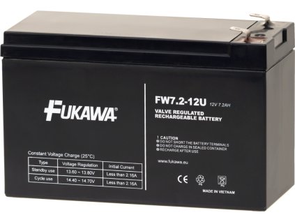 Akumulátor FUKAWA FW 7.2-12 F2U (12V 7,2Ah/7Ah)