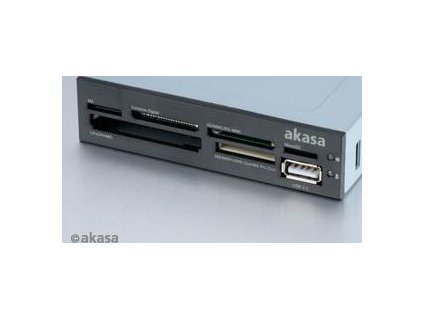 AKASA čtečka karet AK-ICR-07 do 3.5", 6-slotová, interní, 1x USB 2.0