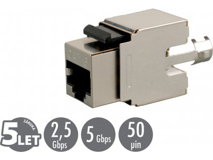 Zařezávací keystone Solarix CAT6 STP SXKJ-6-STP-BK