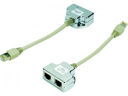 DATACOM "Y" adaptér STP CAT5E  PC / PC+TEL