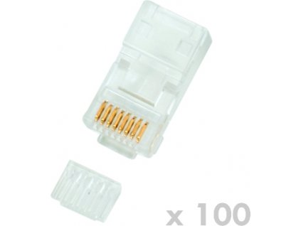 DATACOM Konektor RJ45 UTP 8p8c Cat6 drát 100ks
