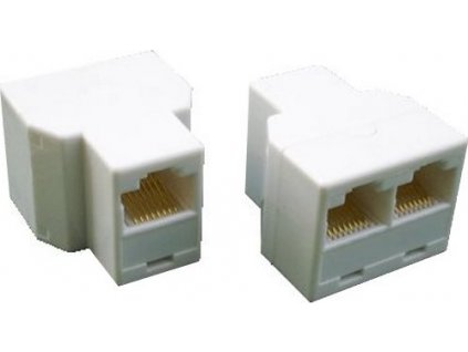 DATACOM Dvojspojka 3x RJ45 8p8c Cat5E (3 x Female)