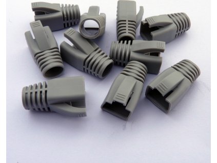 DATACOM krytka pro RJ45 (CAT6A,CAT7) šedý (10ks)