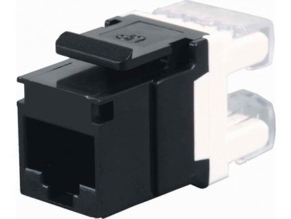 Solarix Zařezávací keystone CAT5E UTP RJ45 černý