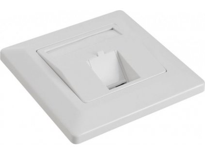 Solarix SX9-1-0-WH Zásuvka modulární pro 1 keystone pod omítku bílá