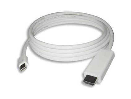 PREMIUMCORD Kabel Mini DisplayPort - HDMI 2m, bílý