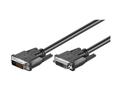 PremiumCord DVI-D predlžovací kábel, dual-link (24+1),MF, 5m
