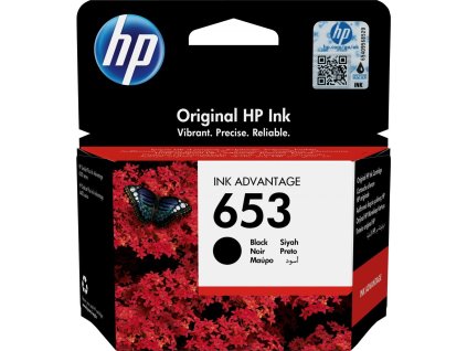 HP 653 Black Original Ink Advantage Cartridge