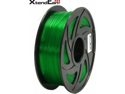 XtendLAN PETG filament 1,75mm průhledný zelený 1kg
