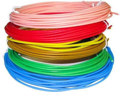 XtendLan nízkoteplotní filament PCL pro 3D pera, 6 barev, každá barva 5m  1,75mm červ/zelená/modr/žlutá/růžová/zlatá
