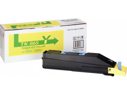 Kyocera toner TK-865Y/ TASKalfa 250ci/ 12 000 stran/ Žlutý