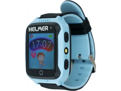 HELMER dětské hodinky LK 707 s GPS lokátorem/ dotykový display/ IP54/ micro SIM/ kompatibilní s Android a iOS/ modré