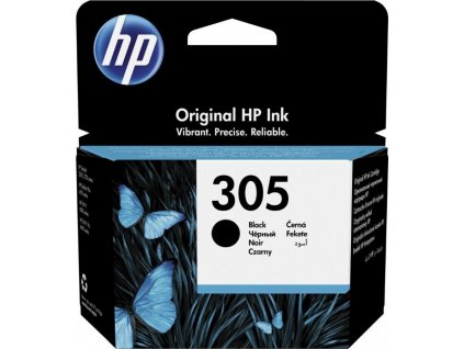 HP inkoustová kazeta 305 černá pro DeskJet 2300, 2710, 2720, DeskJet Plus 4100