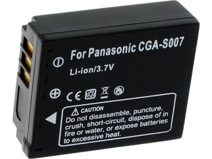 TRX baterie Panasonic/ 1000 mAh/ pro CGA S007E/ DMW-BCD10/ CGR-S007/ DMWBCD10/ CGA-S007A/1B/ CGA-S007/1B/ neoriginální
