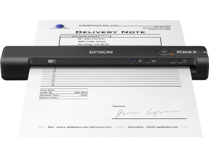 EPSON skener WorkForce ES-60W, A4, 600x600dpi, USB 2.0, Wi-Fi Direct