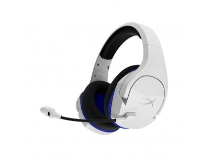 HyperX Cloud Stinger Core - Wireless Gaming Headset (White-Blue) - PS5-PS4 (HHSS1C-KB-WT/G)- Sluchátka pro herní konsole