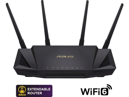 ASUS RT-AX58U V2 (AX3000) WiFi 6 Extendable Router, AiMesh, 4G/5G Mobile Tethering