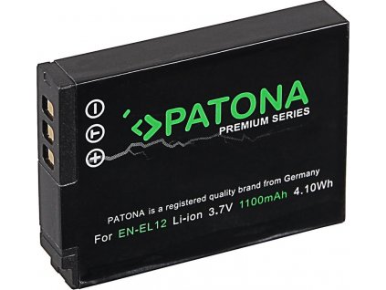 PATONA baterie pro foto Nikon EN-EL12 1100mAh Li-Ion Premium