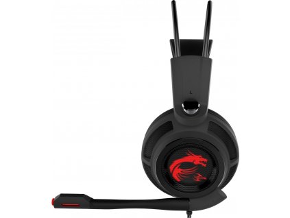 MSI herný headset DS502 Gaming Headset/ USB/ 7.1/ černá