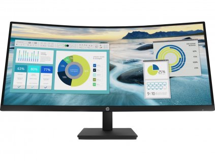 HP LCD P34hc 34" Wide VA (3440x1440, 5ms, 250nits, 3500:1,DP, HDMI, USB-C(DP, 65W out),USB 3.2 4x, 3w Repro
