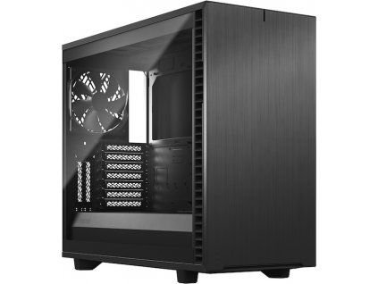 FRACTAL DESIGN skříň Define 7 Light Tempered Glass Midi Tower, černá, bez zdroje