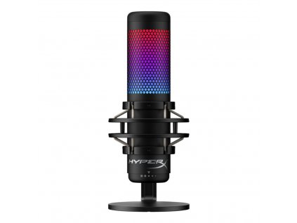HyperX QuadCast S - USB Microphone (Black-Grey) - RGB Lighting (HMIQ1S-XX-RG/G) - Mikrofon