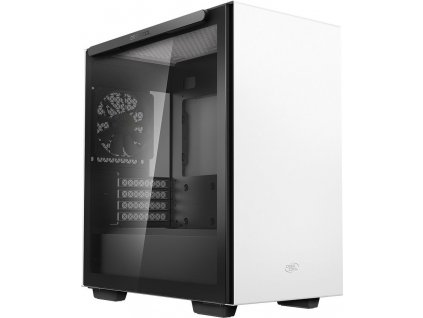 DEEPCOOL Macube 110 WH / Micro ATX / 120mm fan / 2xUSB 3.0 / prosklená bočnice s magnetickým uchycením /  bílá