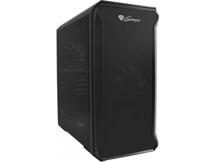 Počítačová skříň Genesis IRID 503 V2/Micro Tower/Transpar./Černá