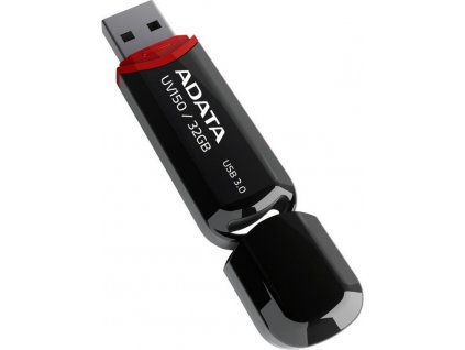 ADATA Flash Disk 32GB UV150, USB 3.1 Dash Drive (R:90/W:20 MB/s) černá