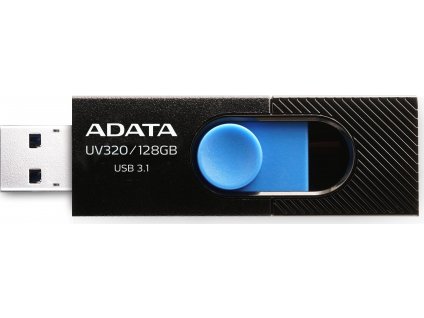 ADATA Flash Disk 128GB UV320, USB 3.1 Dash Drive, černá/modrá