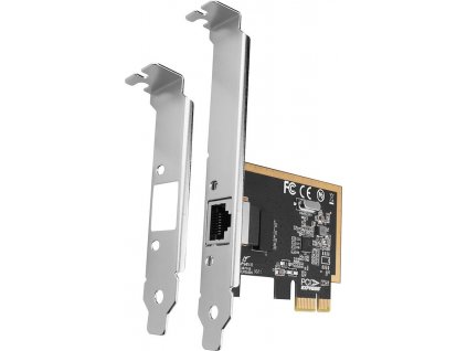 AXAGON PCEE-GRF, PCIe síťová karta - 1x Gigabit Ethernet port (RJ-45), Realtek 8111F, vč. LP