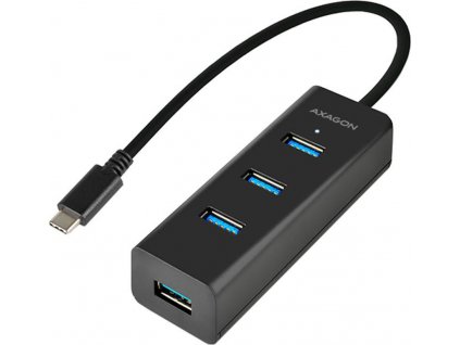 AXAGON HUE-S2C, 4x USB 3.0 CHARGING hub, micro USB nap. konektor, kabel USB-C 40cm