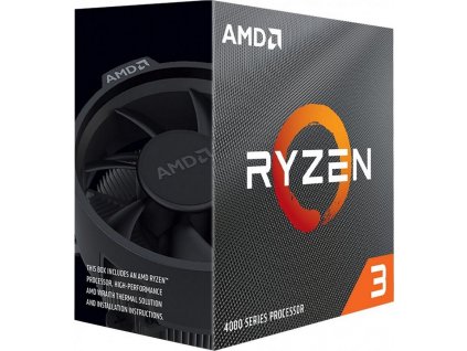 AMD RYZEN 3 4100, 4-core, 3.8GHz, 6MB cache, 65W, socket AM4, BOX