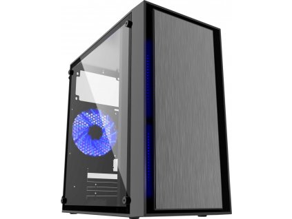 GEMBIRD CCC-FORNAX-960B Gaming design PC case 3x12cm fans blue