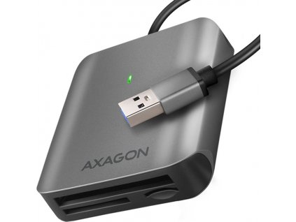 AXAGON CRE-S3, USB-A 3.2 Gen 1 - SUPERSPEED čtečka karet, 3-slot & lun SD/microSD/CF, podpora UHS-II