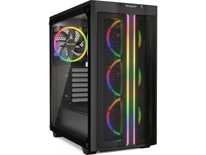 Be quiet! skříň PURE BASE 500FX / MidT / bez zdroje / USB 3.0 / 3x120mm ARGB + 1x140mm fans / průhledná bočnice / černá