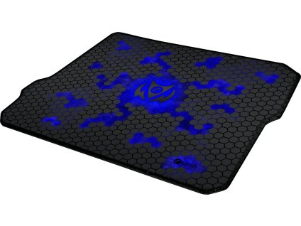 C-TECH herní podložka pod myš ANTHEA CYBER BLUE, 320x270x4mm, obšité okraje